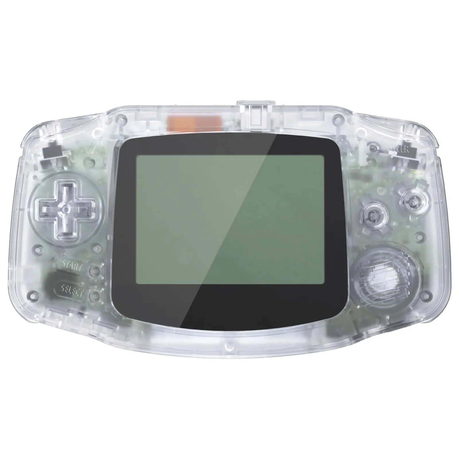 eXtremeRate IPS Ready Upgraded Replacement Shell Full Housing Cover Buttons for Gameboy Advance - Clear