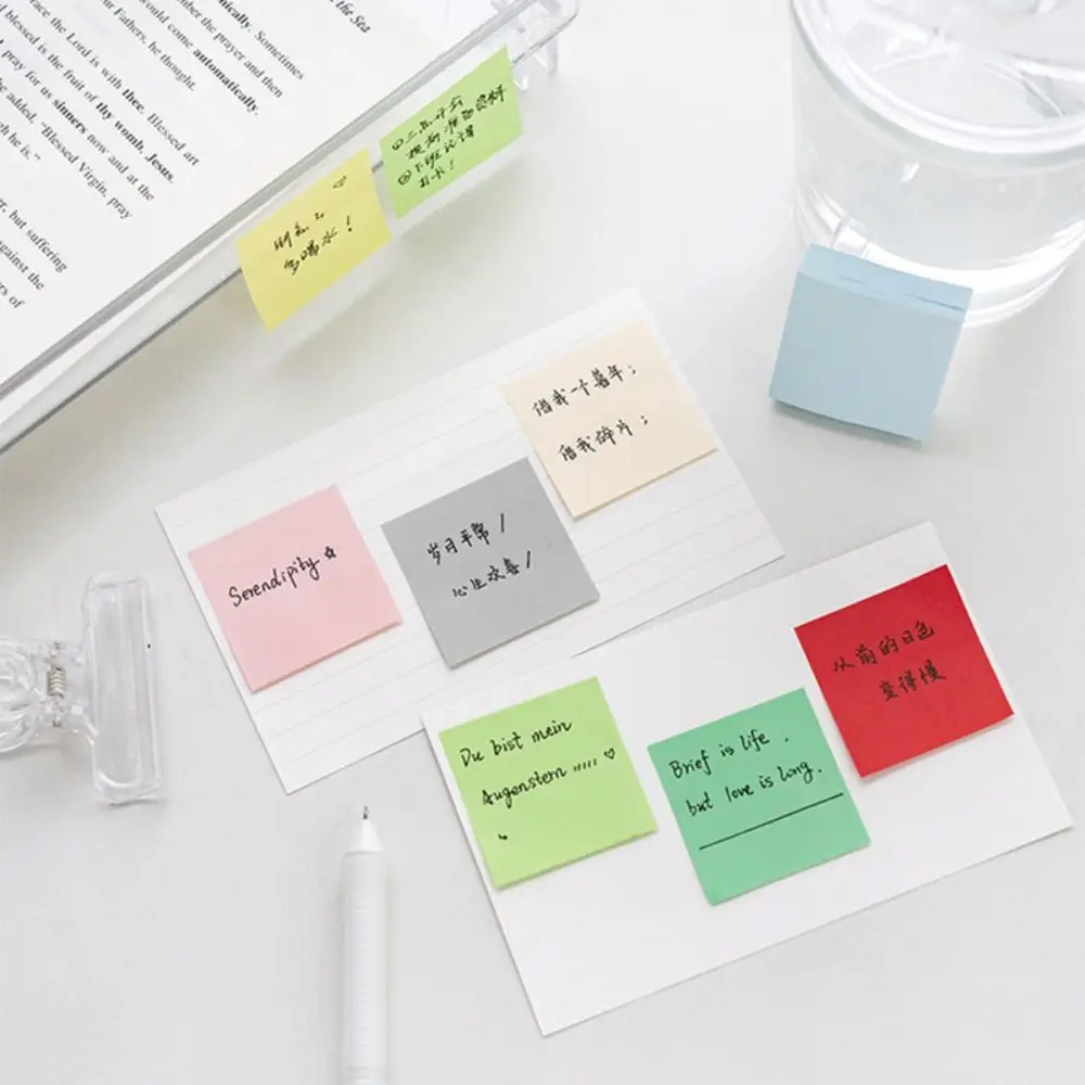 10 libri/Set Mini note adesive Multi-funzionale Scrabooking Square Times Sticky DIY Memo Pad studenti