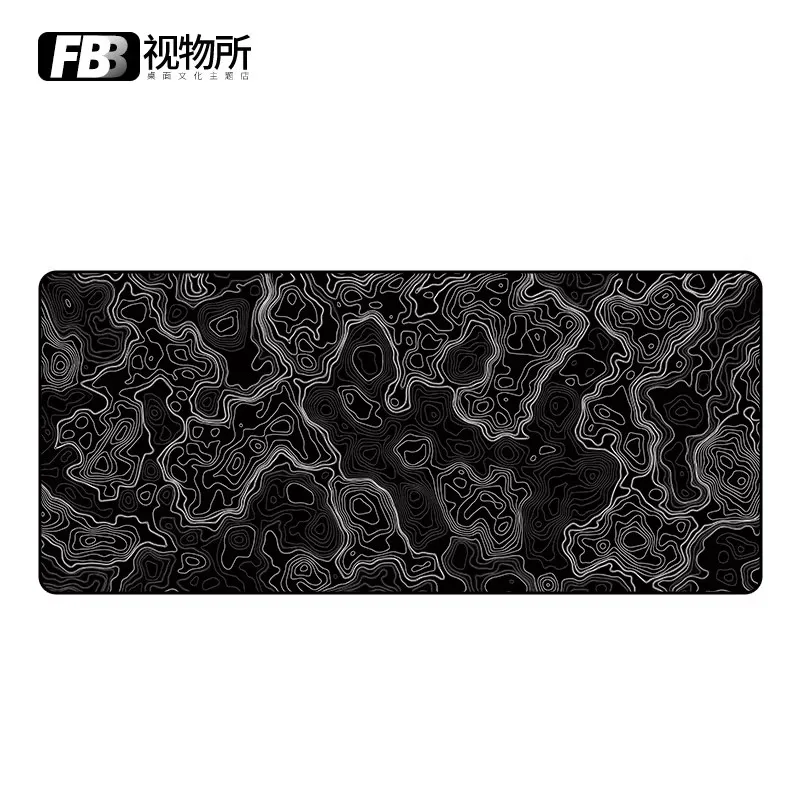 FBB Desktop Mat Abstract Line Rubber Office Gaming Computer Desk Pad Accessories Large Mousepad PC Gamer for Keyboard Pads