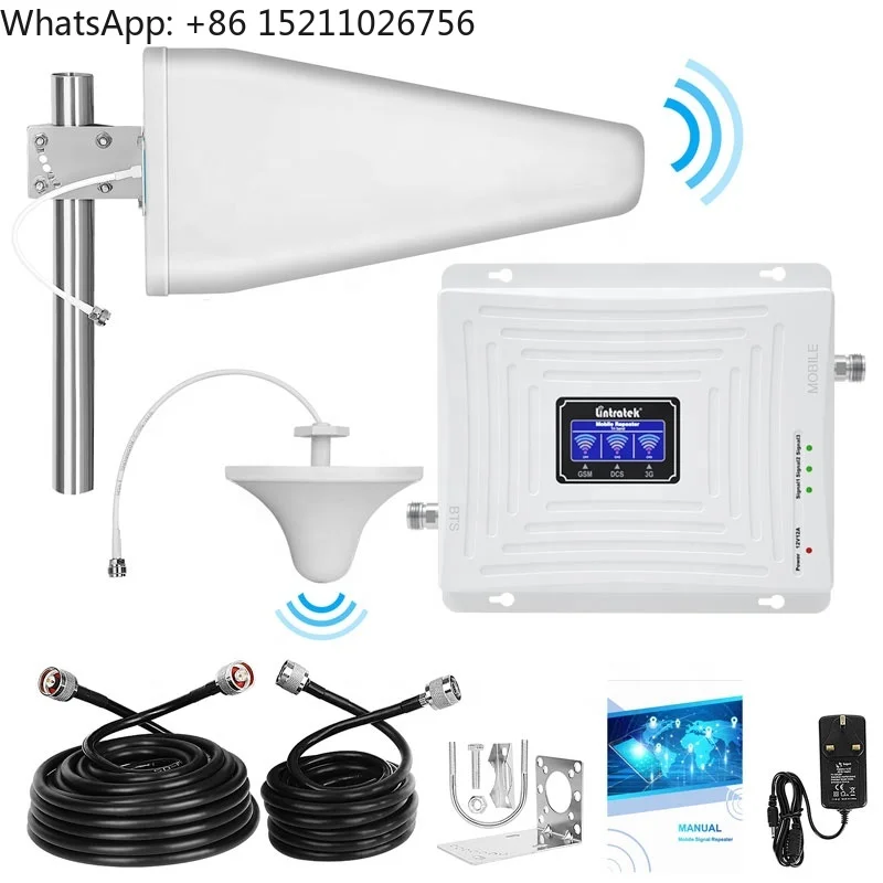 Lintratek 3 ثلاثي الموجات شبكة المحمول الداعم هاتف محمول مكرر إشارة 2G 3G 4G GSM شبكات هاتف محمول إشارة الداعم Gsm