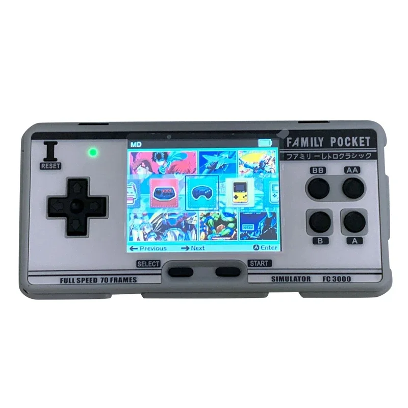 Handheld Game Console Video Gaming Console with 4000+ Retro Games 10 Simulator FC 3000 Pocket Game Player IPS Screen