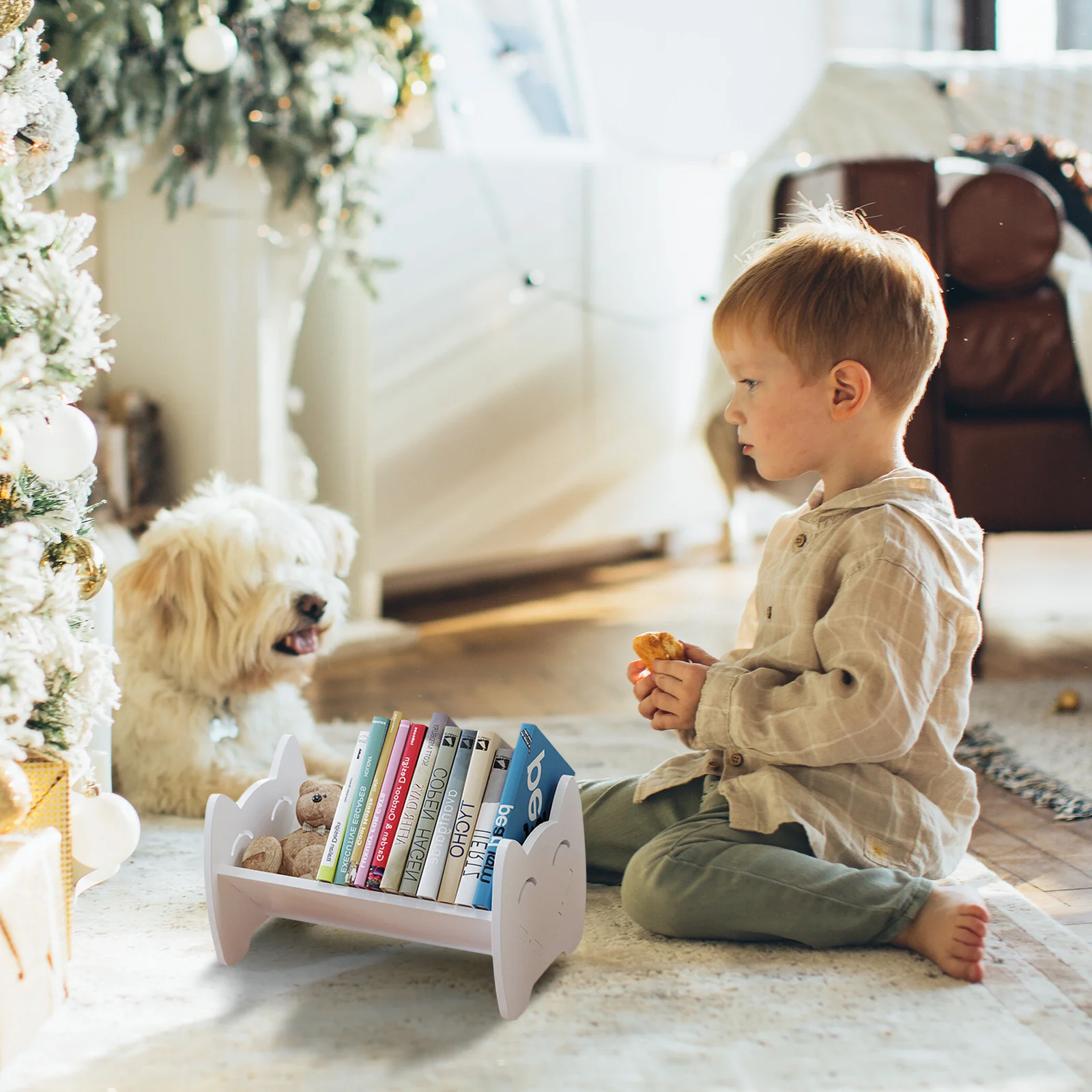 Desktop Book Case for Kids Compact Bookshelf Organizer Strong Load Bearing Shelf for Home Office School Use Space Efficient