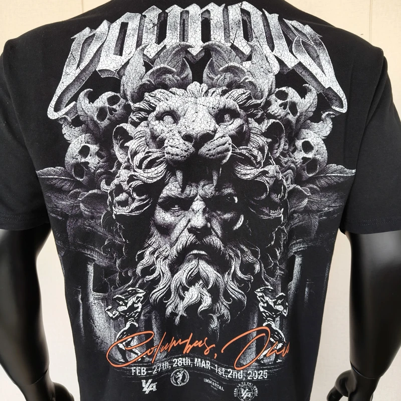 Летняя мужская футболка высокого качества из чистого хлопка YIA Fitness с круглым вырезом и короткими рукавами, хит продаж, спортивная эластичная футболка для фитнеса