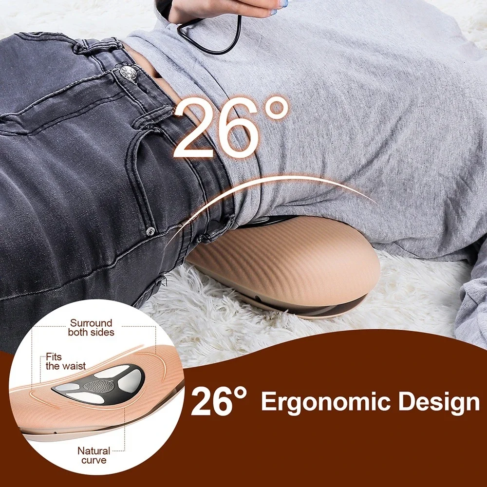 Electric Lumbar Traction Massager Vibration Waist Massager Airbag Waist Spine Support Back Massage Machine Waist masajeador