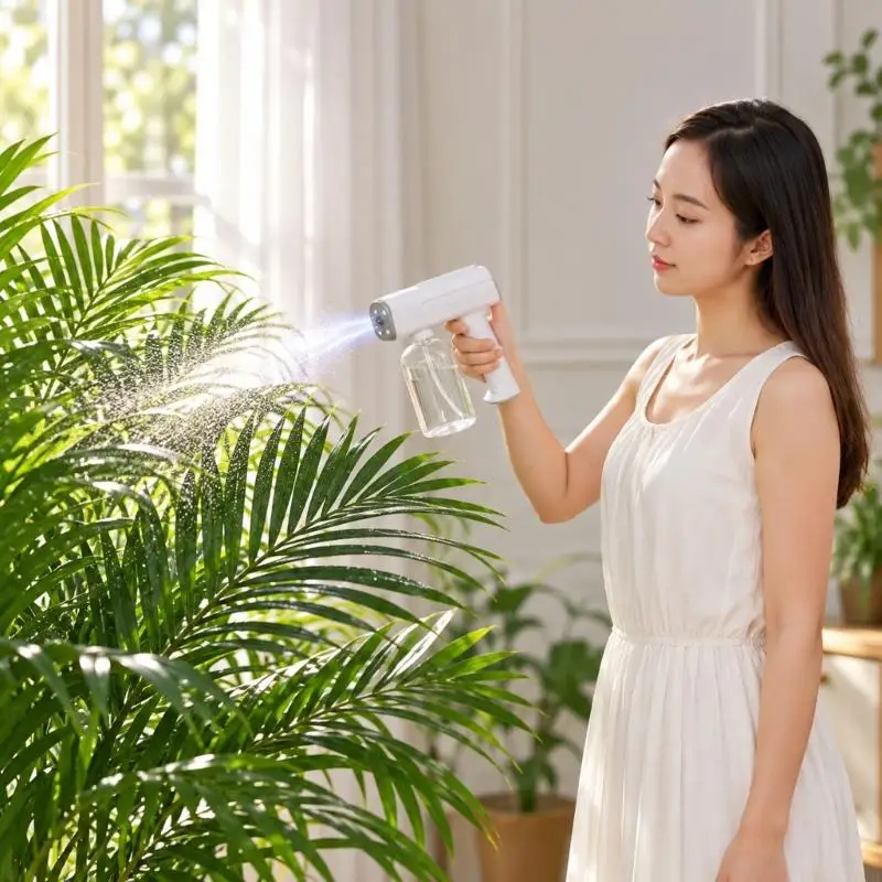 USB Rechargeable Pet Mist Sprayer with Clear Bottle, Handheld Fine Output Tool for Dog Cats Coats, Cushions, and Resting B03E