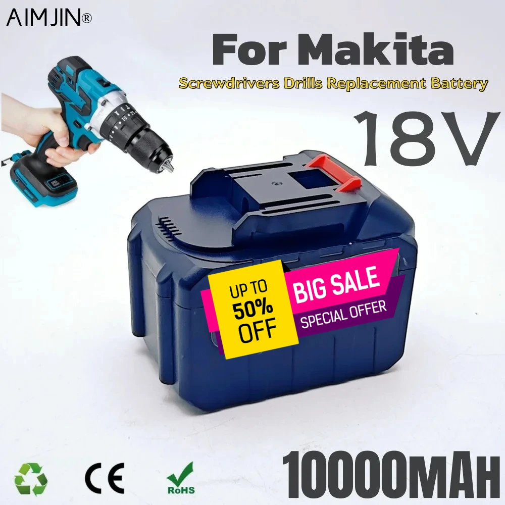 

Аккумулятор Li-Ion 18В 3000мАч/6000мАч/10000мАч для пистолета высокого давления для мойки автомобилей, сменный, запасной