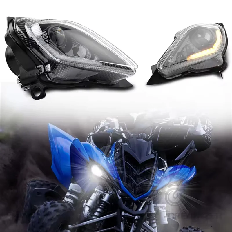 

Lasting Adjustable Headlights For Yamaha Raptor 700 700R YFZ450 YFZ450R YFZ450X Wolverine 450 350 Turn Signal Light 2006-2022