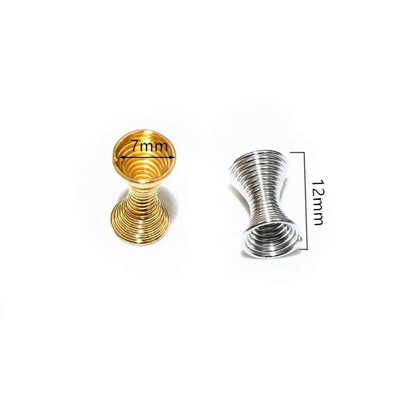 30pcs Metal Spring Funnel Shape Spacer Beads Caps DIY Beading Findings End Caps Bead Stoppers For Jewelry Makings Accessories