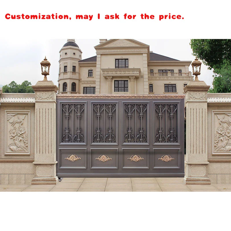 custom.Factory Direct Supply Rust-Proof Aluminum Corrosion-Resistant Sliding Door Community Anti-Theft Courtyard Fencing Trellis