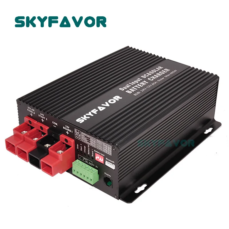 Trending products DC TO DC charger 12V TO 24V 25A smart fast mppt solar 30A auto battery to battery charger 12V RV charger