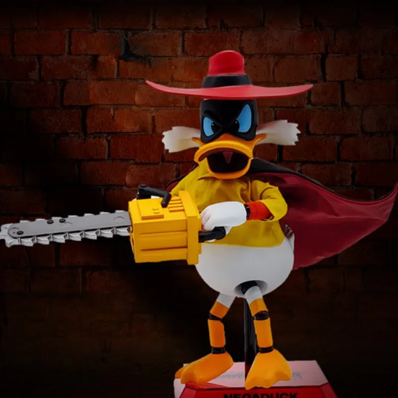 Figura de acción del pato Darkwing, muñeco movible de Disney, el Reino de la bestia, el Pato Donald, Kit de garaje, modelo de colección, regalo de cumpleaños