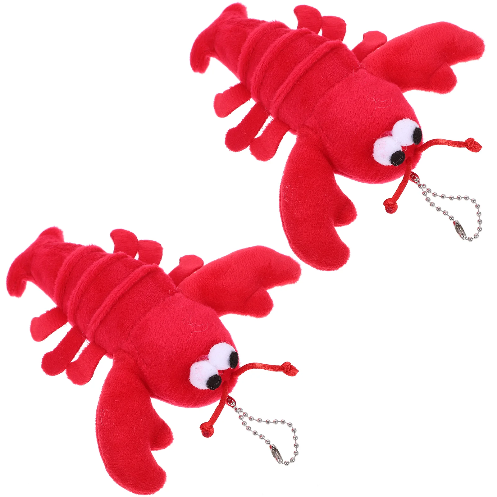 Animal Lobster Plush Crayfish Stuffed Plaything Decorative Toy Pendant Red