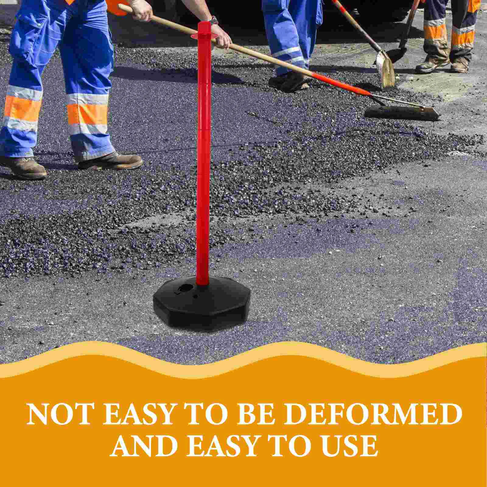 Water-filled Warning Column Pile Traffic Delineator Post Safety Driveway Security with Base Parking Guide Pe Cone