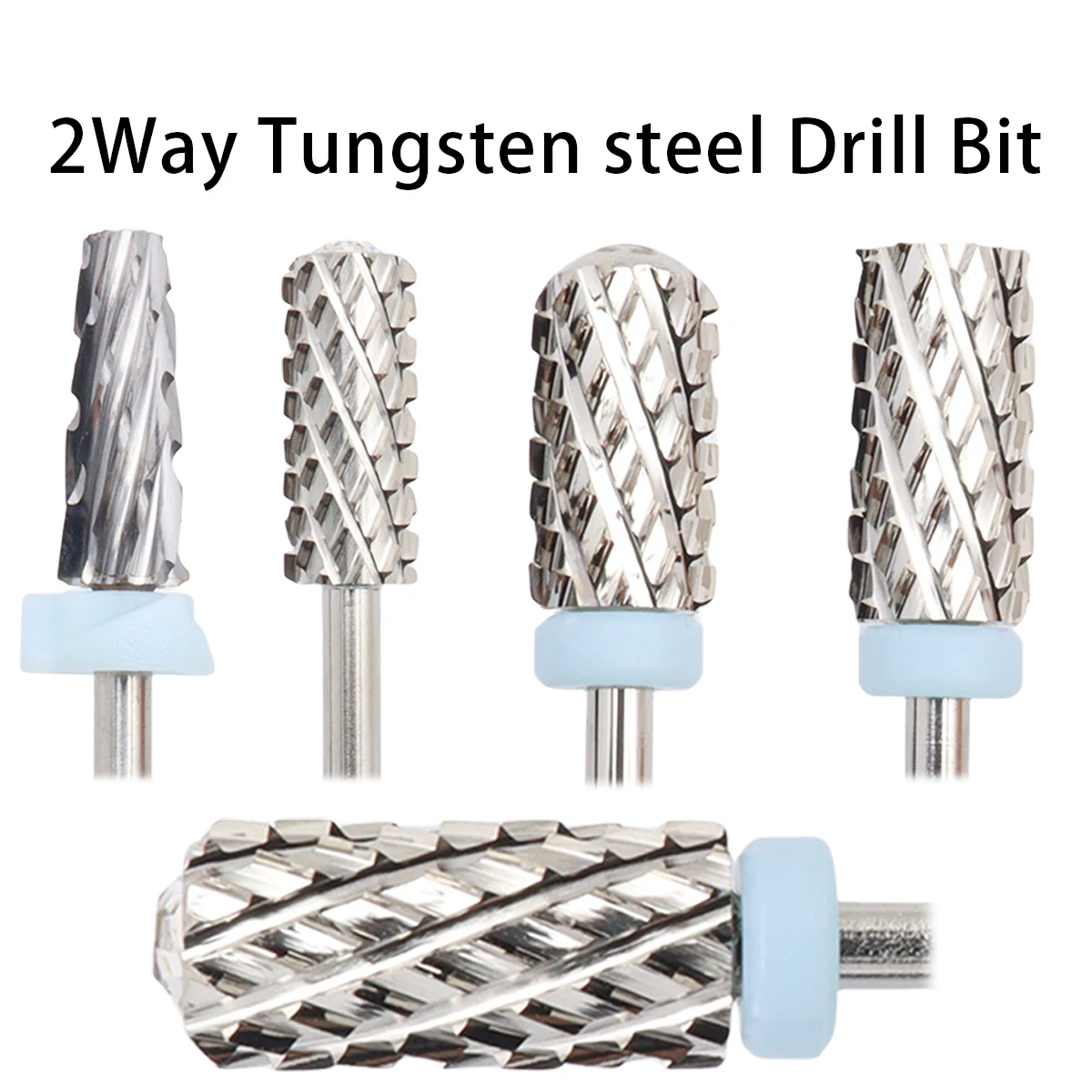 

4XC 5 In 1 Left&Right Hand use Tungsten Carbide Nail Drill Bit Milling Cutter Eletric Manicure Machine Equipment Cuticle Clean