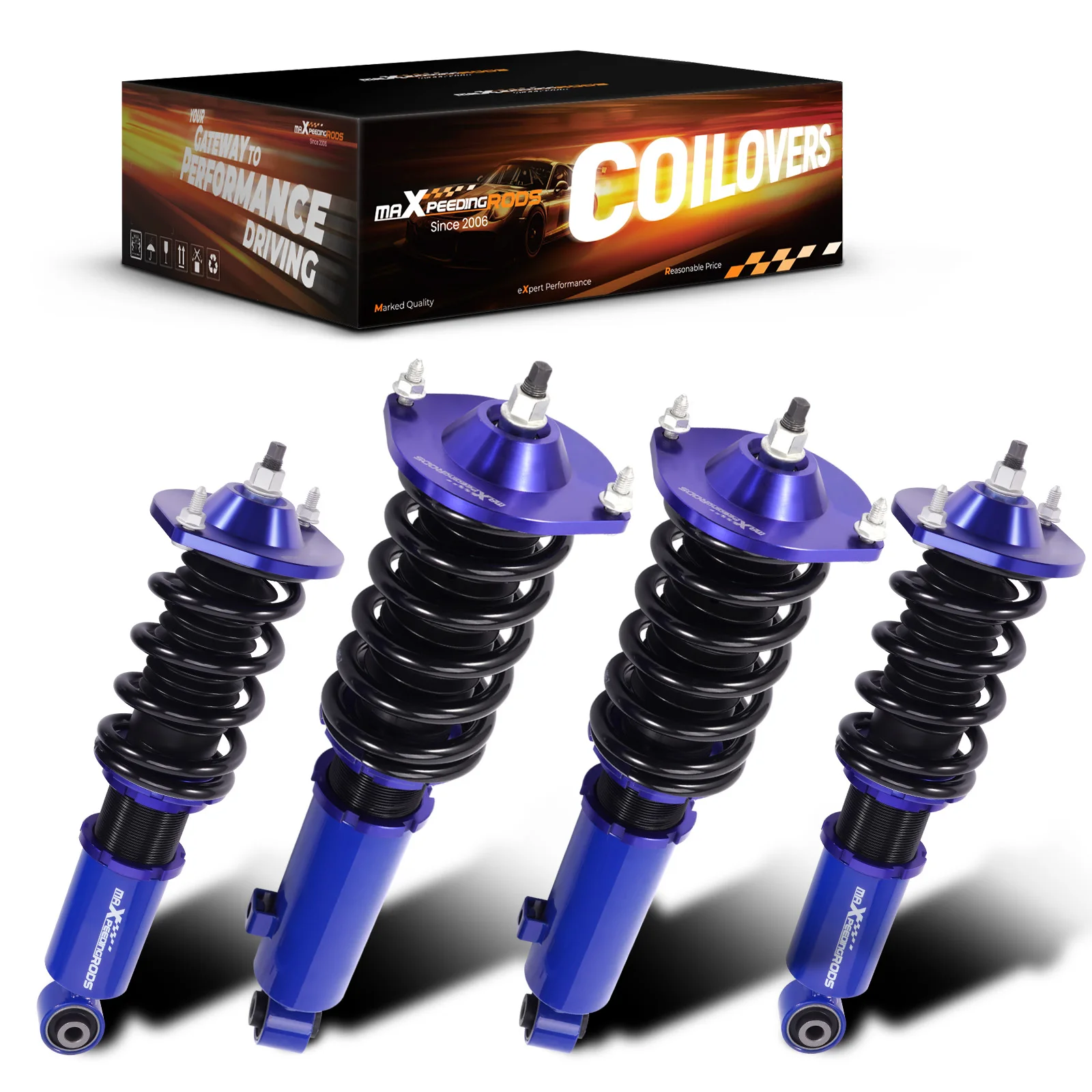 

Coilover Shock Absorber Coil Strut For Mazda Miata MX5 MX-5 NA NB Convertible 89-05 Height Adjustable