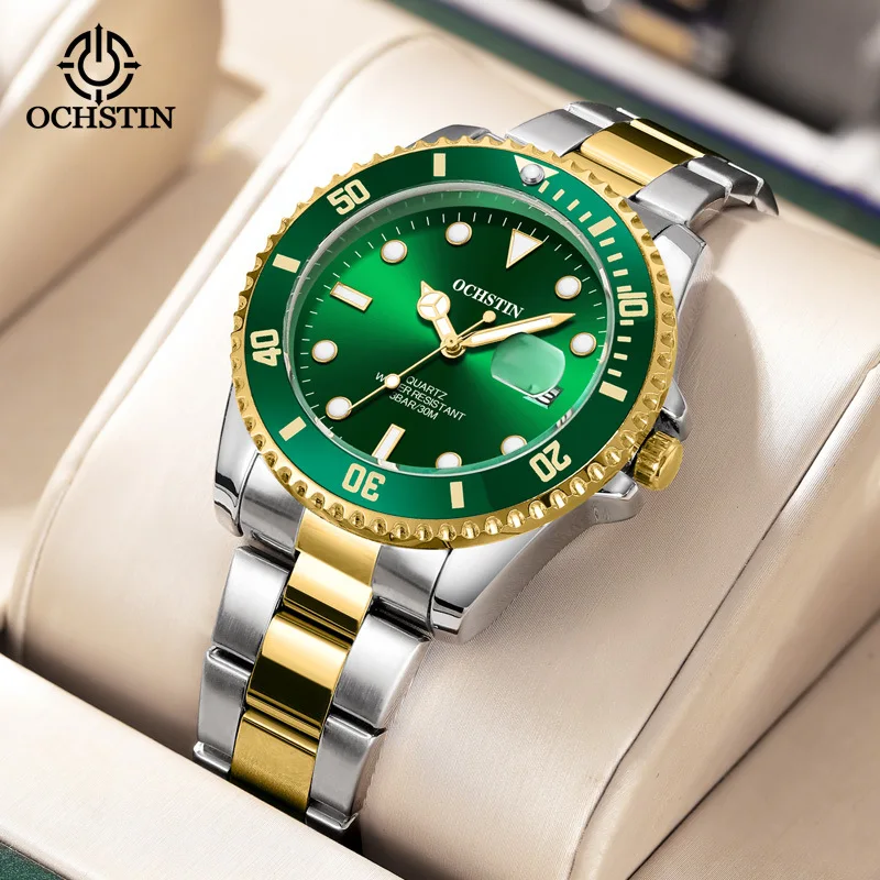 New ochstin brand watch cross-border foreign trade explosion luminous waterproof watch men's quartz watch