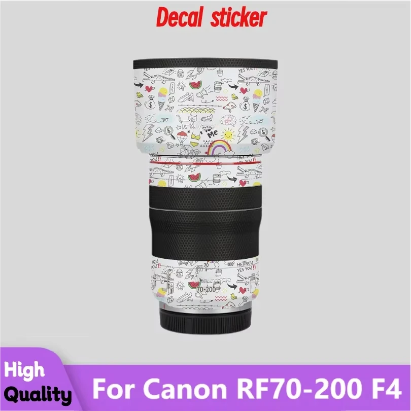 For Canon RF70-200 F4 Lens Body Sticker Protective Skin Decal Vinyl Wrap Film Anti-Scratch Protector Coat