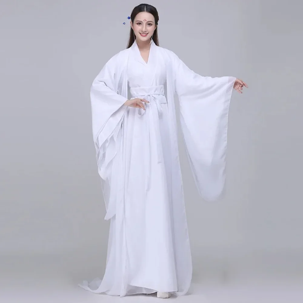 Disfraz de Hanfu tradicional para mujer, ropa china antigua para Halloween, baile clásico, vestido de actuación con cremallera