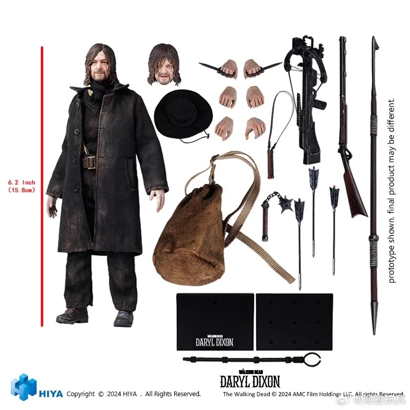 متوفر في المخزون ألعاب نموذجية متحركة HIYA Daryl Dixon 1/12 The Walking Dead: Daryl Dixon Season