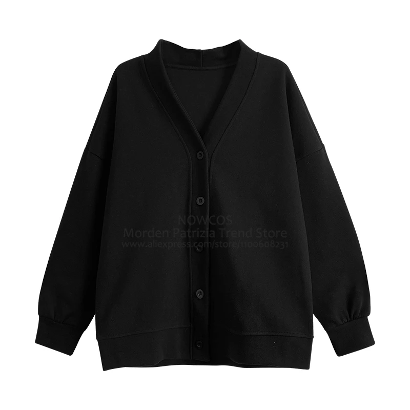 Veste de sport décontractée pour filles, Cardigan japonais, pull noir, automne hiver, bouton d'étudiant, Style collège, manteau à la mode pour filles