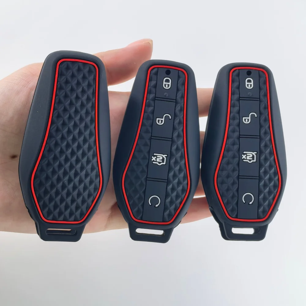 

Silicone Holder Chain Key Case Car Key Cover for BYD Atto 3 Han EV Dolphin Song PRO Max Tang DM Yuan Dolphin E2 Qin PLUS