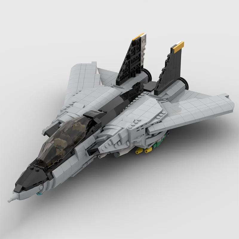 1068PCS Military Grumman F-14 Tomcat Fighter Aircraft Building Blocks MOC Carrier-Base Fighter Model Bricks Set Kids Toys Gifts