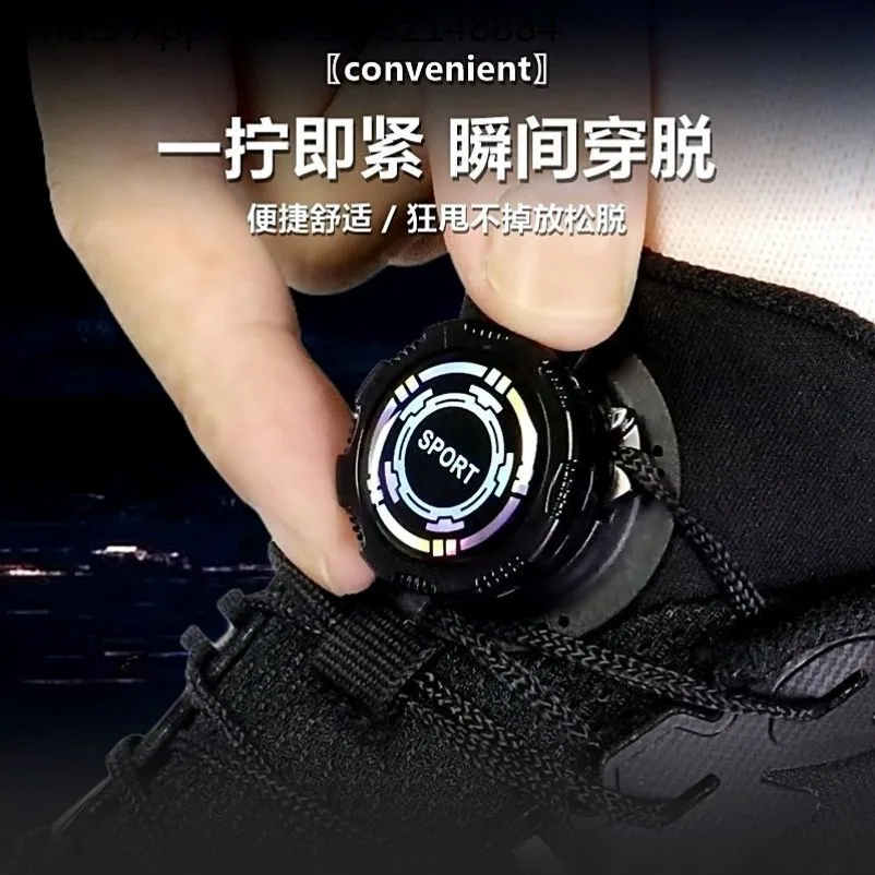 One Piece No Tie Rotary Button Shoelace Lazy Quick Release Shoelace Buckle Fixer for Kids Mens Sports Sneakers 4 Pieces Price