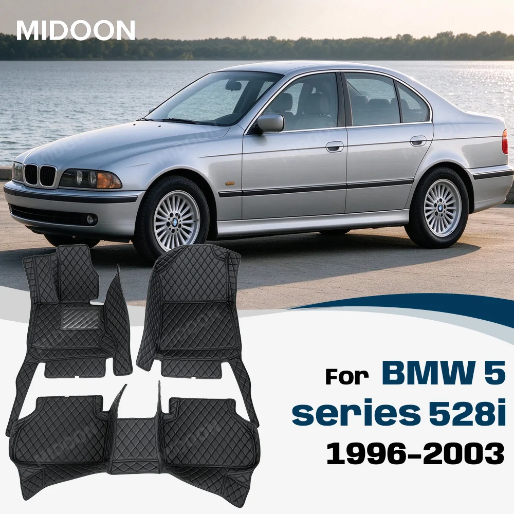 For BMW 5 series 528i 1996-2003 Custom Car Floor Mats Auto Carpet Cover Interior Details Accessories Protective Pad