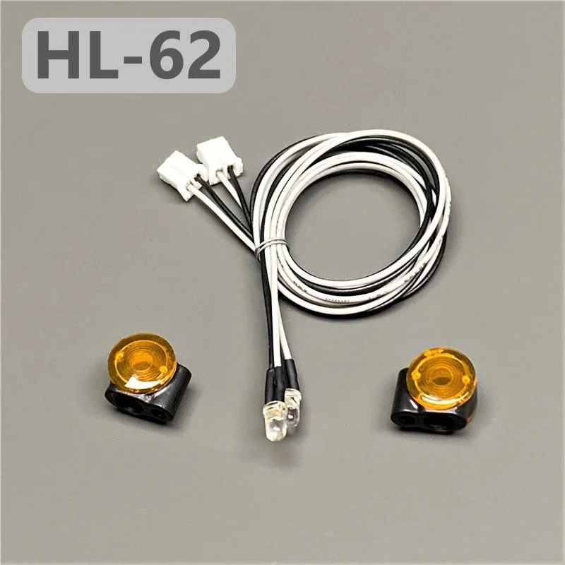 RC 1/14 1 Paar LED Gelbe Positionsleuchte Breitenleuchte für Tamiya Muldenkipper für SCANIA VOLVO MAN LKW Kipper DIY Teile – Detail 2