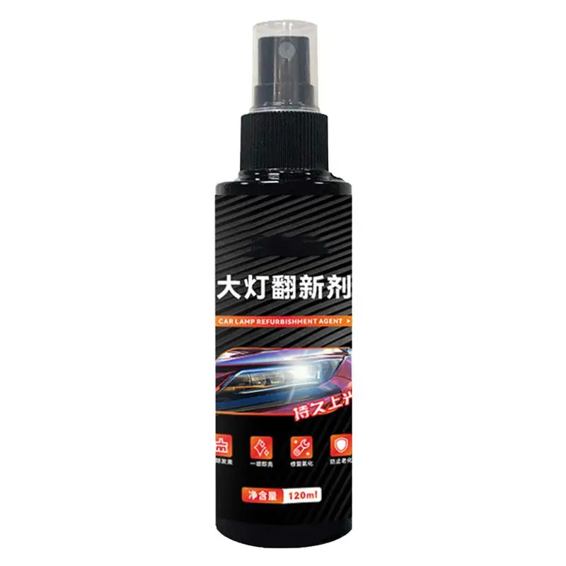 

Head Light Cleaner For Cars Automotive Headlight Restoration 120ml High Temperature Resistant Lens Cleaner For Effective Car