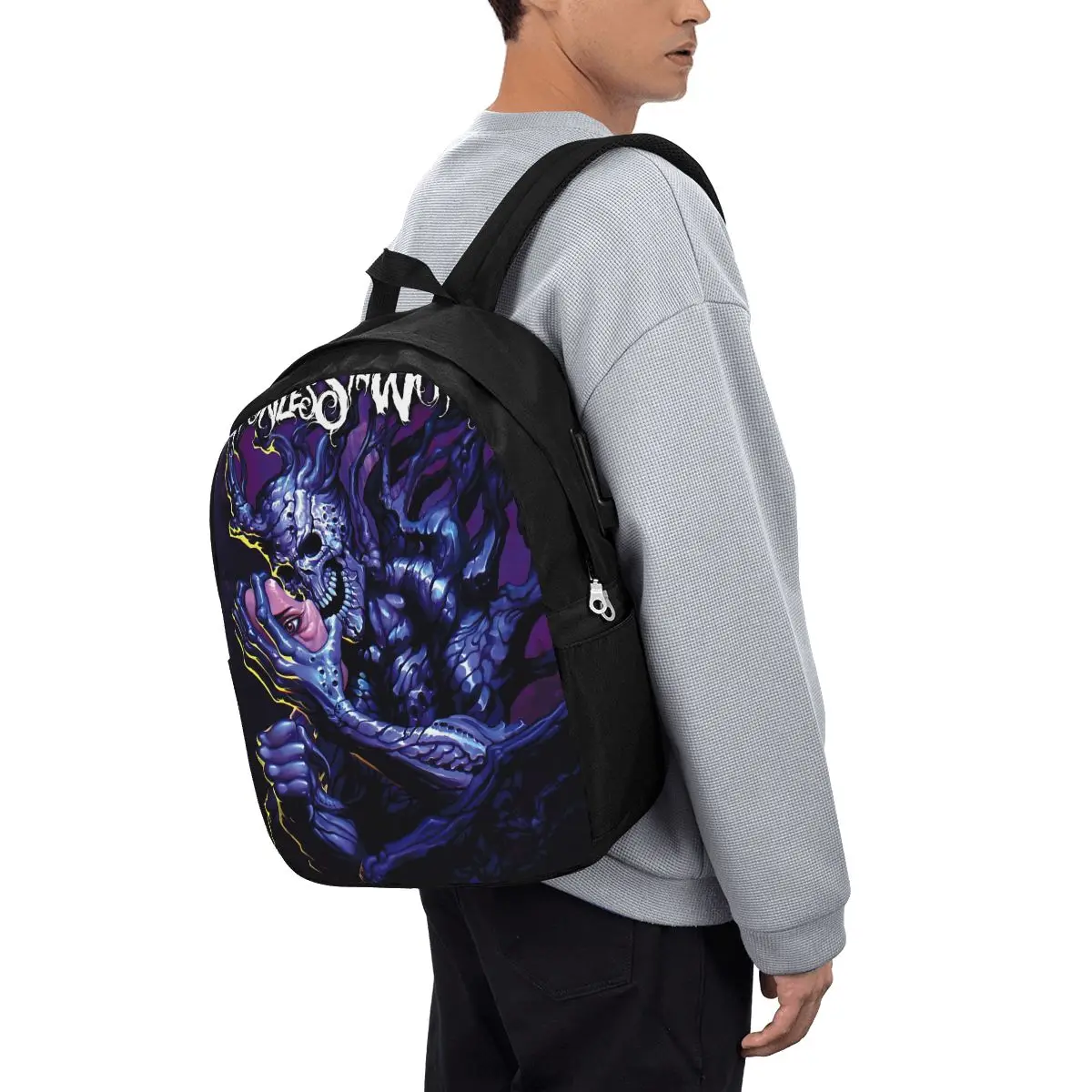 

Motionless In White Backpack Travel Notebook Bag Computer College Student School Bag Laptop Shoulder Bags for Men Women
