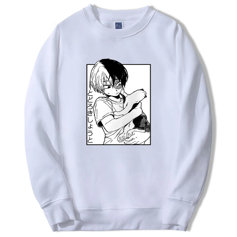 

My Hero Academia Hoodie For Men/women Anime Todoroki Shoto Boku No Hero Graphic Sweatshirt Crewneck Fleece Clothes Sportswear