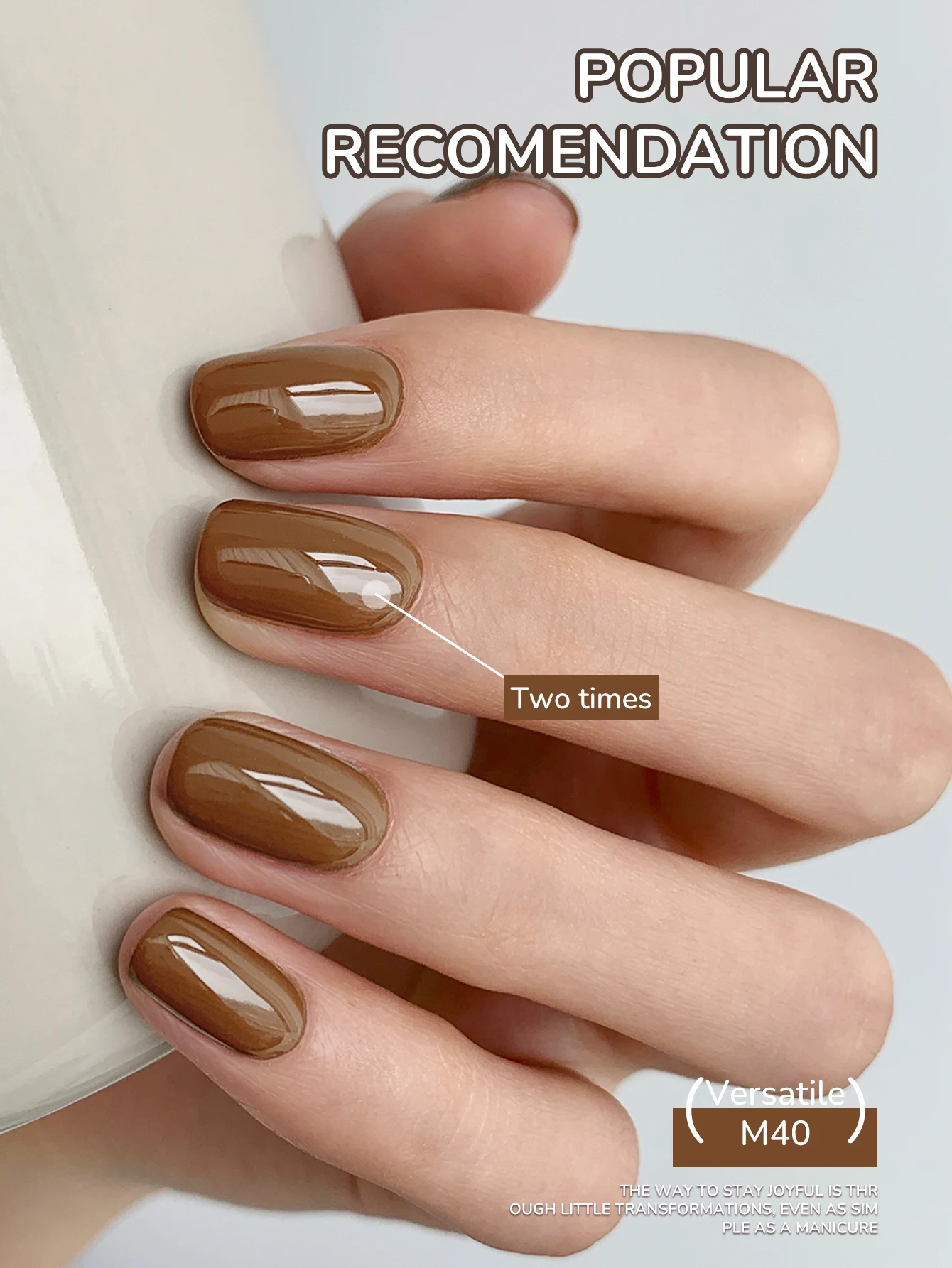 XEIJAYI 15ML 8Pcs Brown Series Gel Nail Polish Set, UV LED Immersion Nail Polish,Holiday DIY Nail Polish Design For New Year