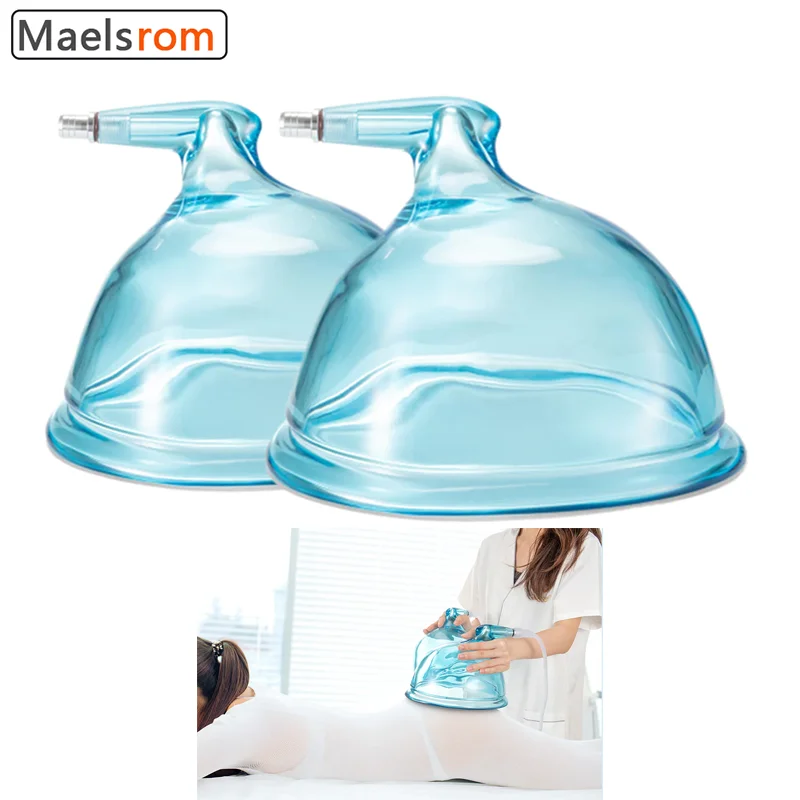 

2PCS Breast Cups 21cm/8.3in. in Diameter Vacuum Therapy Replaceable Blue Butt Lifting Breast Butt Therapy Accessaries Cup