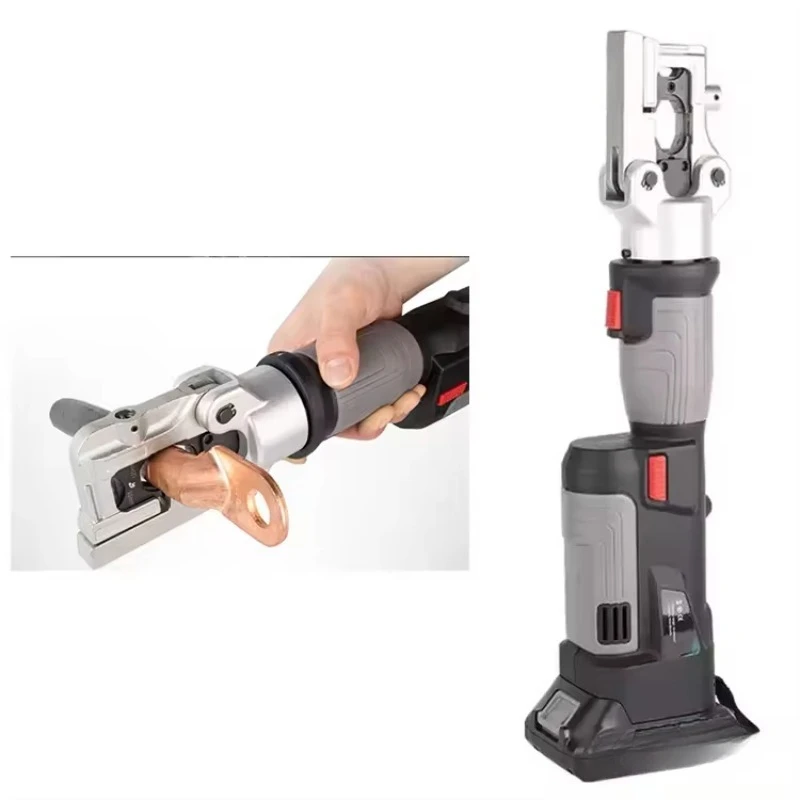 Cordless Battery Powered Hydraulic Crimping Tool Battery Cable Lug Press Tool