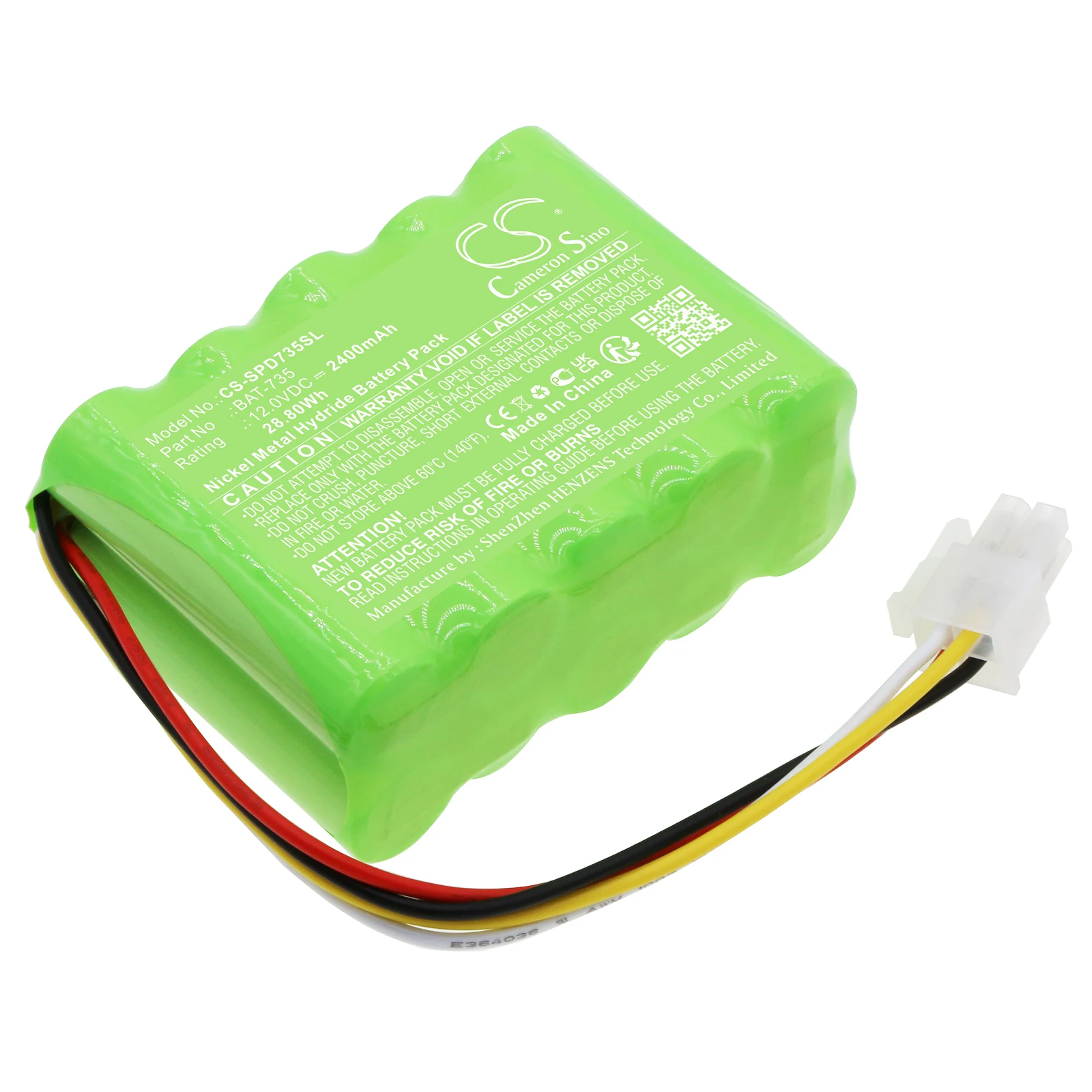 Cameron Sino 2400mAh Battery For Shimpo DT-735 Stroboscope BAT-735