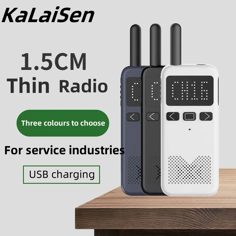 

Walkie Talkie KaLaiSen D30 Mini Size USB Type C Phone PMR 446 Walkie-Talkies 2 PCS Two-way Radio Portable Radio PTT Hotel