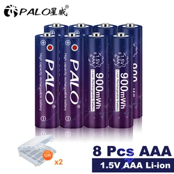 Palo 1.5V litowo-jonowy akumulator akumulator AAA 900mWh 1.5V akumulator litowo AAA 3A do zabawek latarka Mp3 pilot zdalnego sterowania