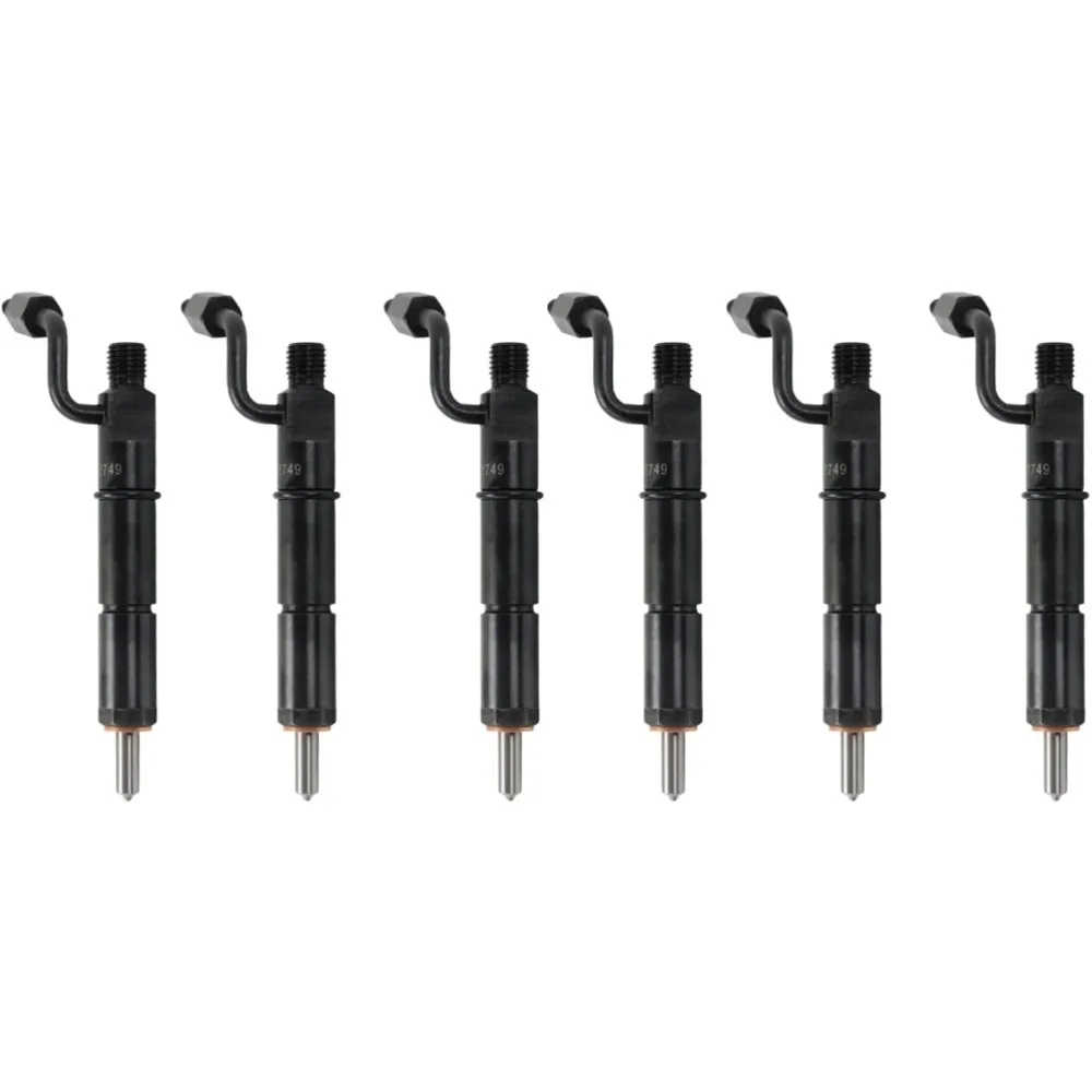 Paquete de 6 inyectores de combustible 193-2749 233-1161 para excavadora Caterpillar CAT S6K 3064 3066 motor E320B E322B E320C E311C E312C