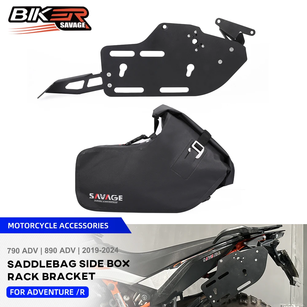 Side Bag Storage Pannier Luggage Rack For Adventure /R 790 890 2019+ Waterproof Soft Storage Bags Travel Racing Luggage Carrier