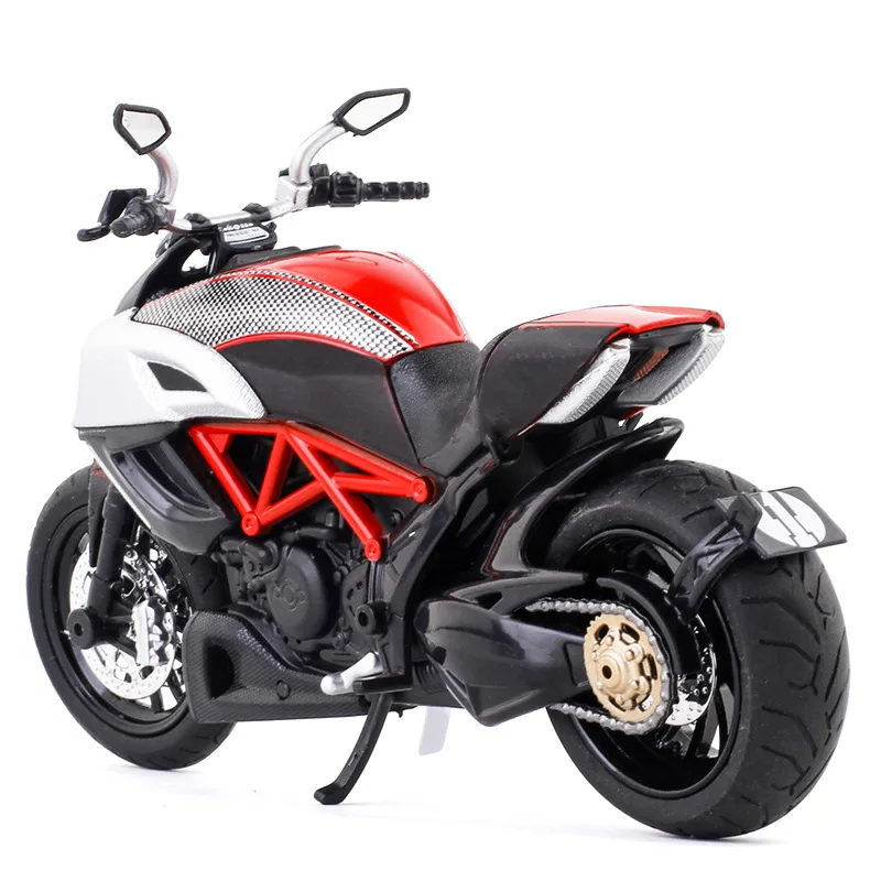 1:12 Ducati Diavel Motorcycle model High Simulation Diecast Metal Alloy Model car Sound Light Collection Kids Toy Gifts ﻿M9