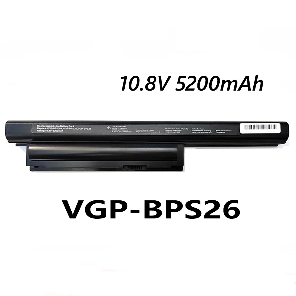 VGP-BPS26 VGP-BPS26A VGP-BPL26 5200mAh Laptop Battery For SONY AVIO SVE14A SVE141 SVE15 SVE17 VPC-CA15 VPC-CA16 VPC-CB VPC-EH