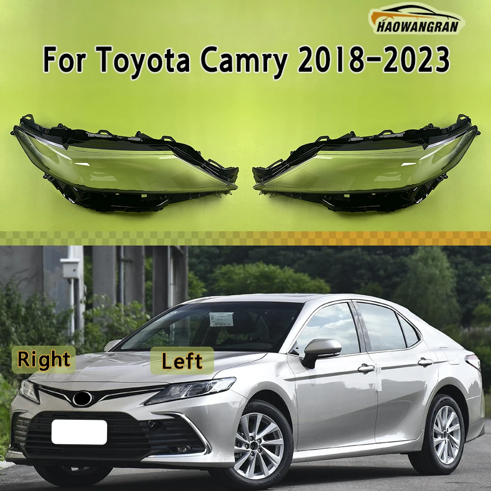 

For Toyota Camry 2018 2019 2020 2021 2022 2023 Headlamp Cover Headlight Shell Lens Plexiglass Replace Original Lampshade