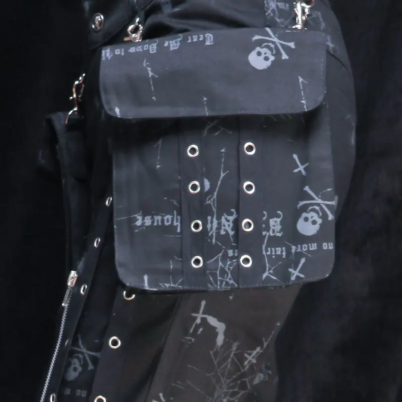 กางเกงขายาวทรงสลิมสไตล์เกาหลี แต่งหมุดโลหะ สำหรับผู้หญิง สไตล์พังก์ ดีไซน์ใหม่ น่ารัก เท่ห์ หลากหลายสไตล์ ช่วยให้ดูผอมเพรียว