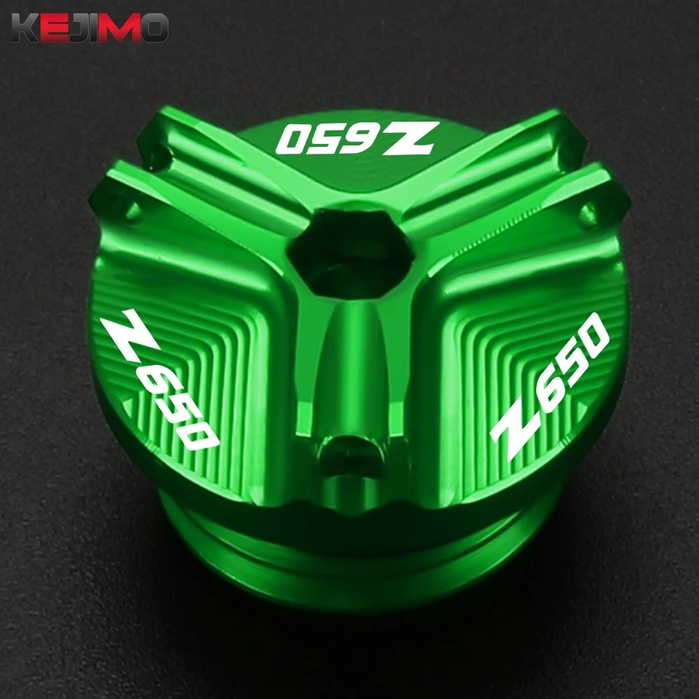 

Motorcycle Engine Oil Filler Cap Oil Plug Cover For Kawasaki Z900 RS Z650 Ninja 650 500 400 Z500 Z400 Z800 Z1000 R SX 2013-2025