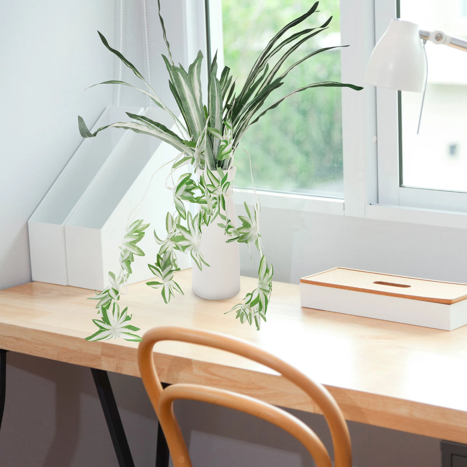 

Artificial Hanging Plants Fake Plant Decoration Home Wall Hanging Decorative Simulated Plants Garden Theme Party Supplies