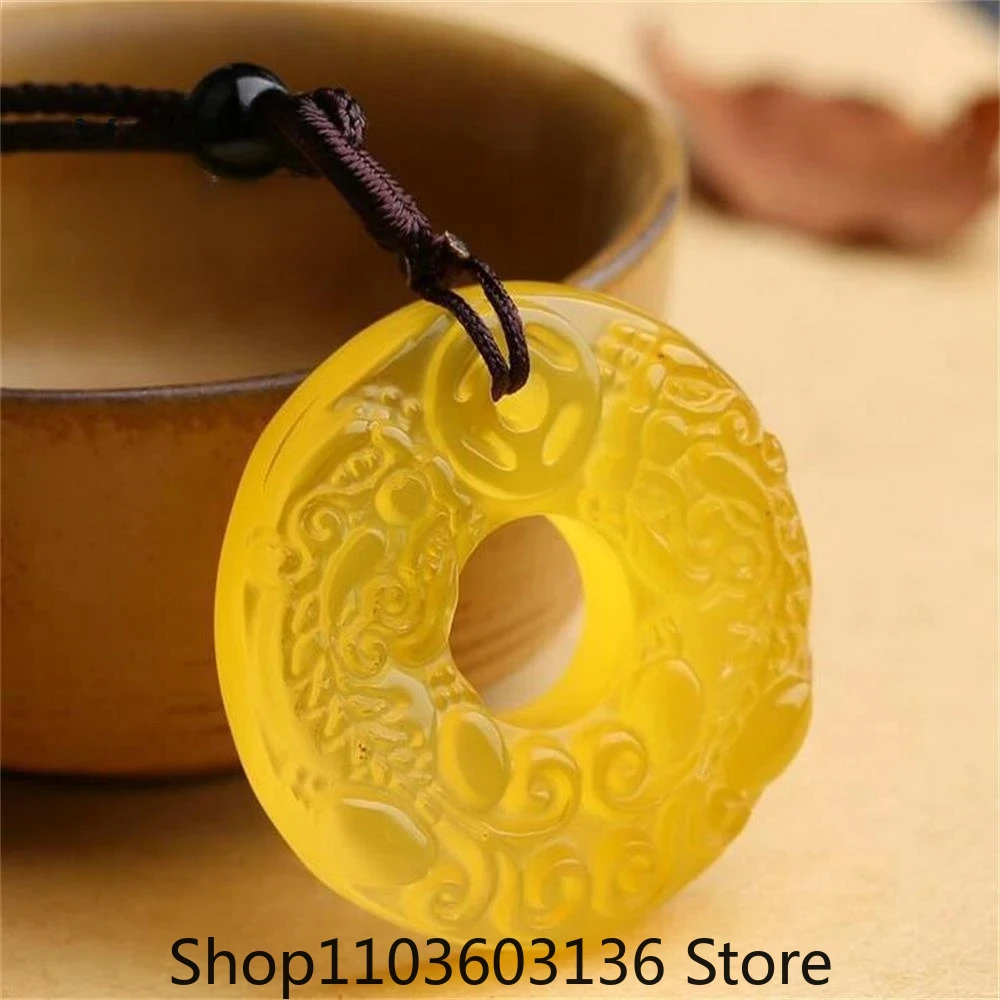 

Natural Agate Chalcedony Multicoloured PI Xiu Safe Buckle Pendant Exquisite Fashion Luxury Jewelry Men Women Mascots Handicraft