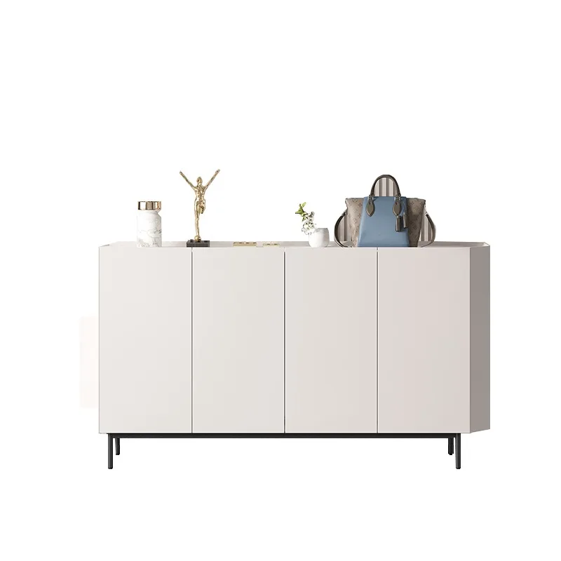 

simple and modern entrance hall, Italian marble dining side cabinet, storage decorative cabinet, shoe cabinet