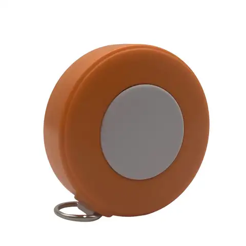 3m Retractable Diameter Tape, Direct-Read Circumference Scale for Pipes & Trees, Orange Measuring Tool with Strap and Keyring