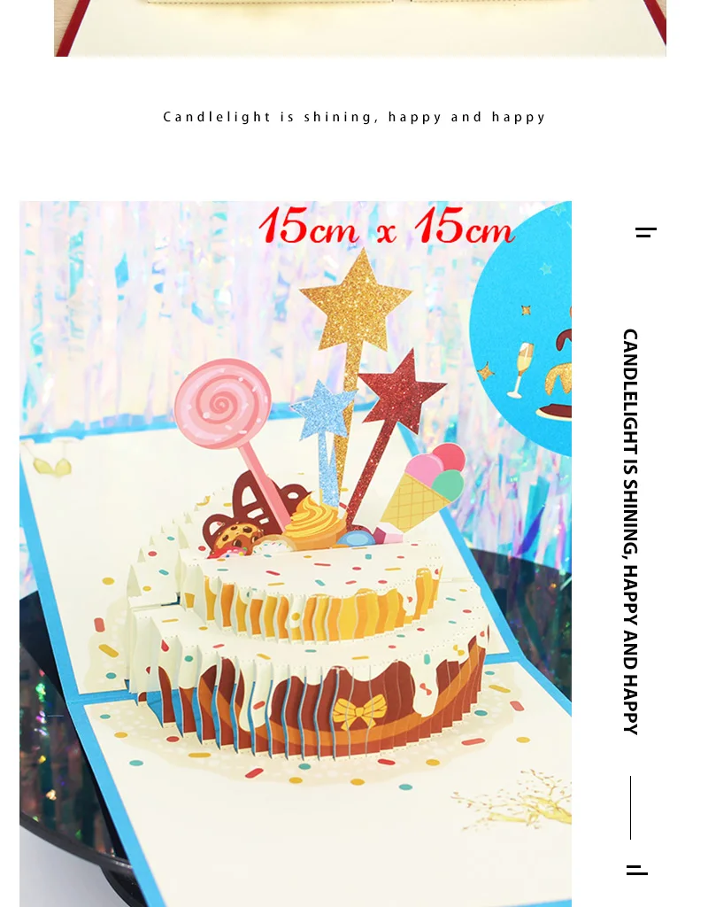 3D Pop-Up Taufkarte Handgemachte Baby-Taufgrußkarte Neugeborenen-Segens-Erinnerungskarte Babyparty-Geschenk Religiöse Karte für Gott – Detail 12